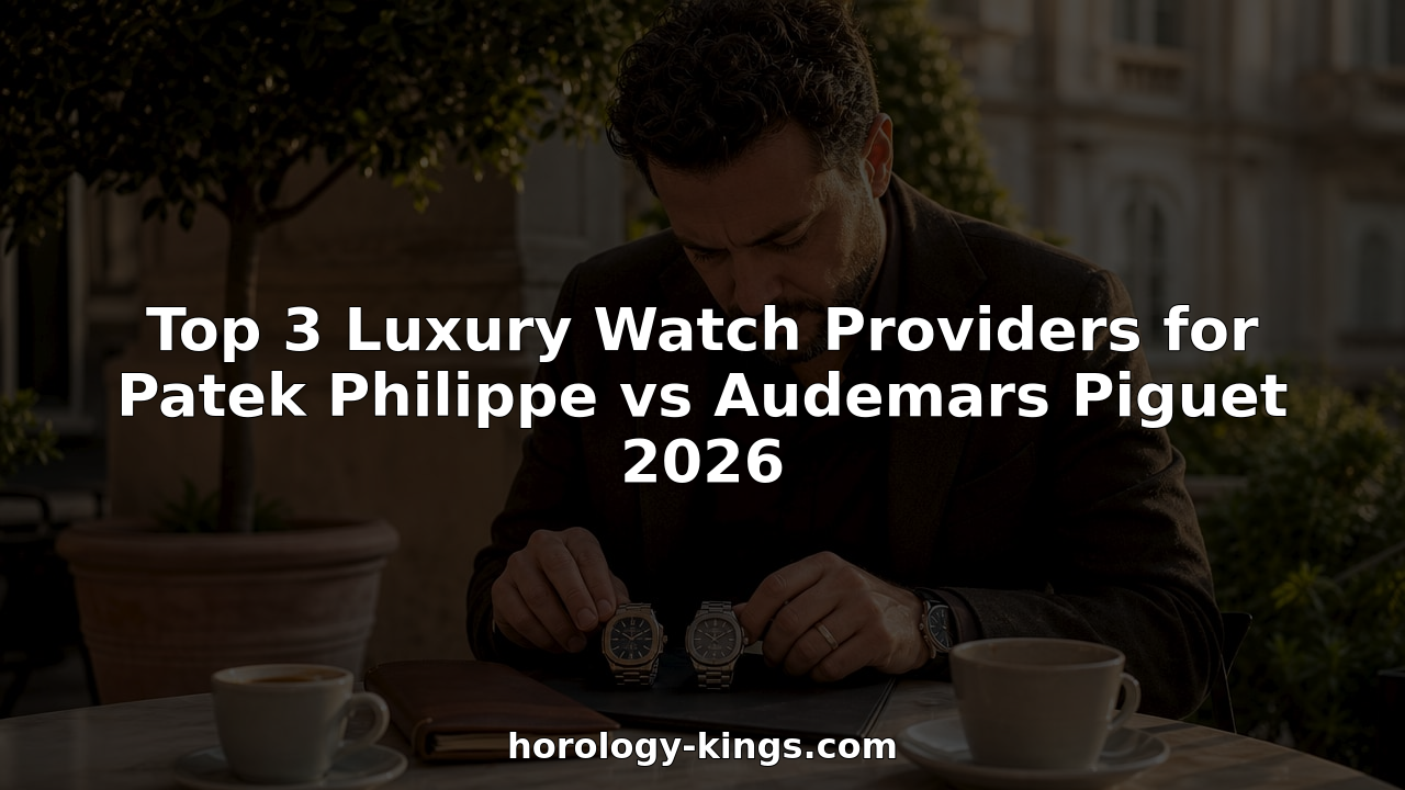 Man comparing luxury wristwatches in boutique showroom