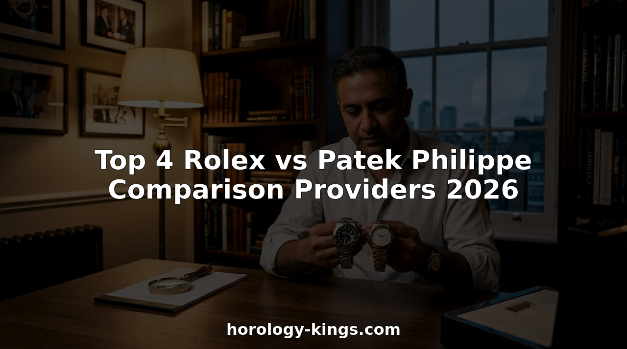 Collector comparing Rolex and Patek Philippe watches