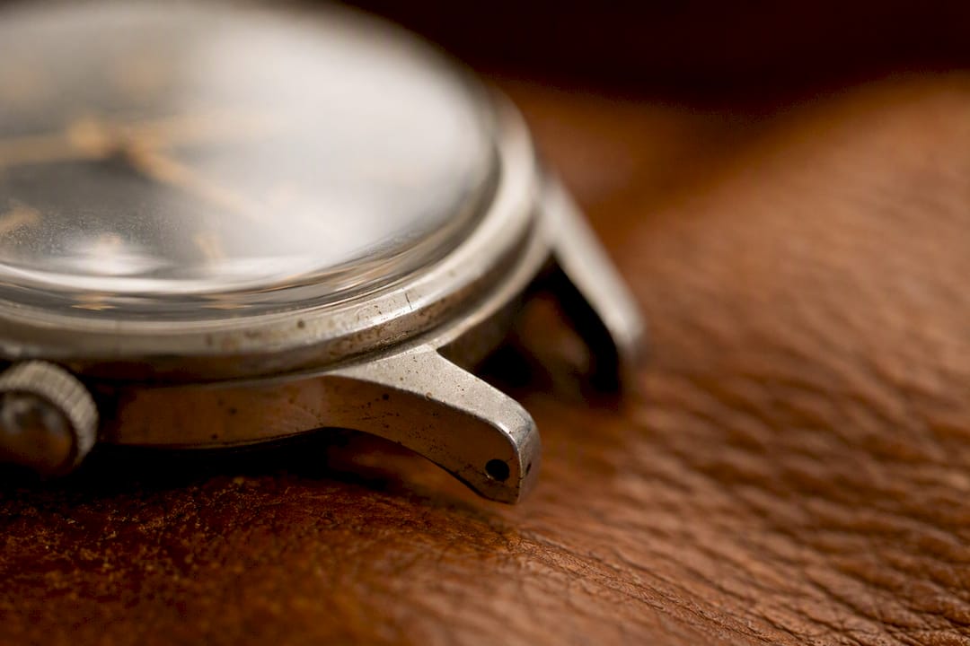 Vintage watch case with original patina