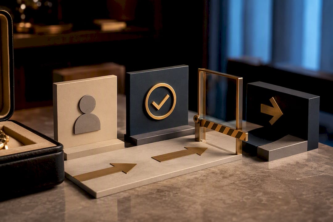 KYC verification gate before transaction release