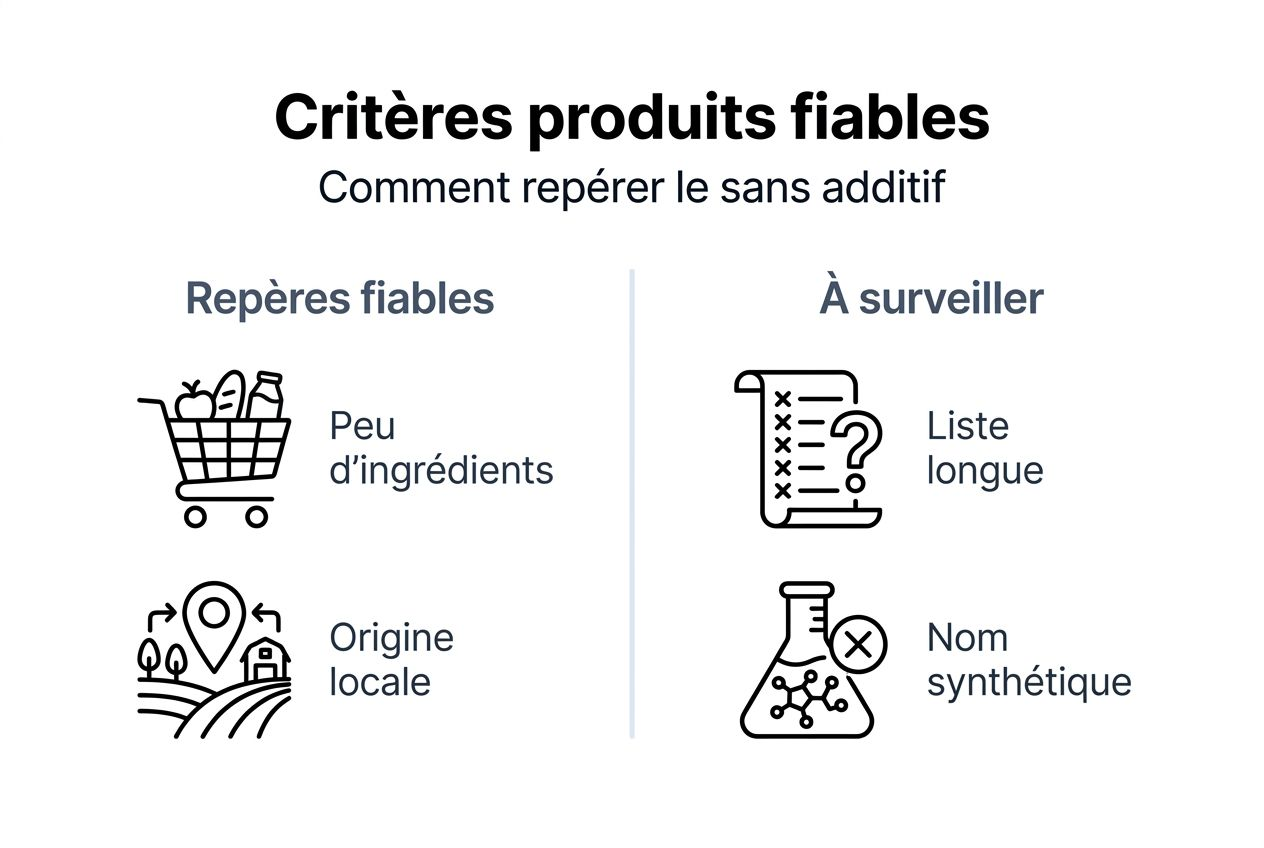 Infographie : comment reconnaître un produit vraiment sans additifs ?