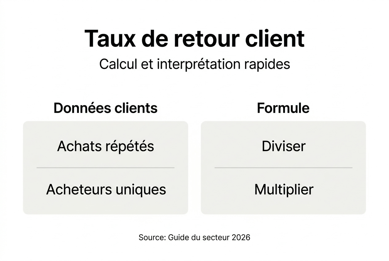 Infographie : comment calculer le taux de fidélisation client