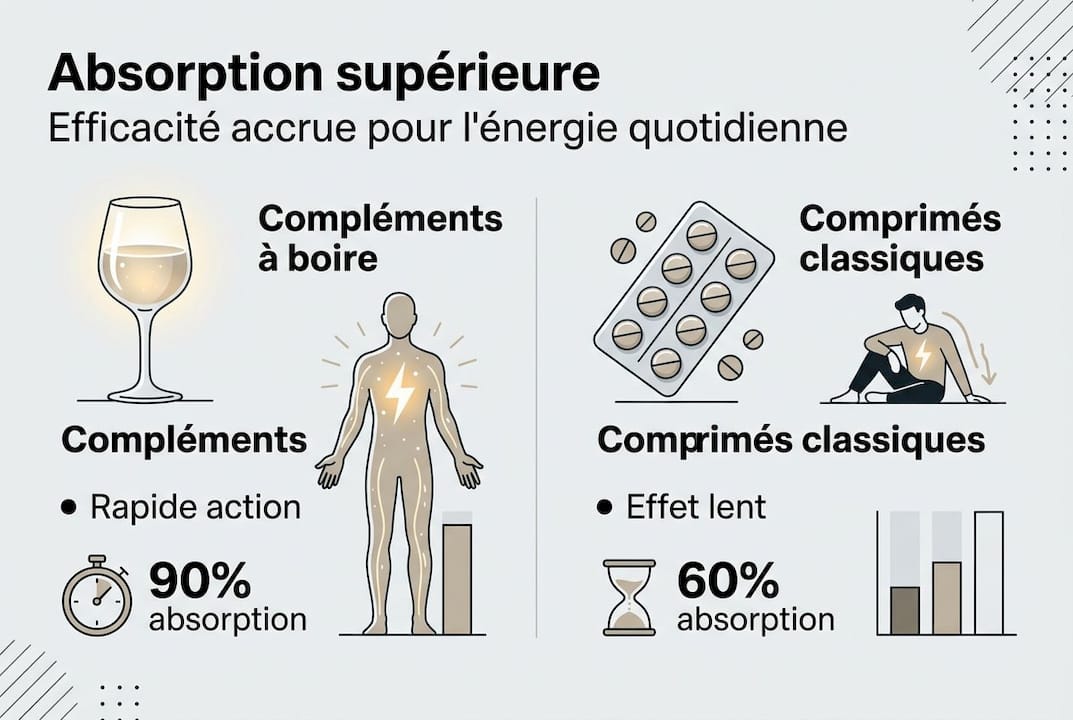 Visualisation des bénéfices liés à l’absorption et à ses effets