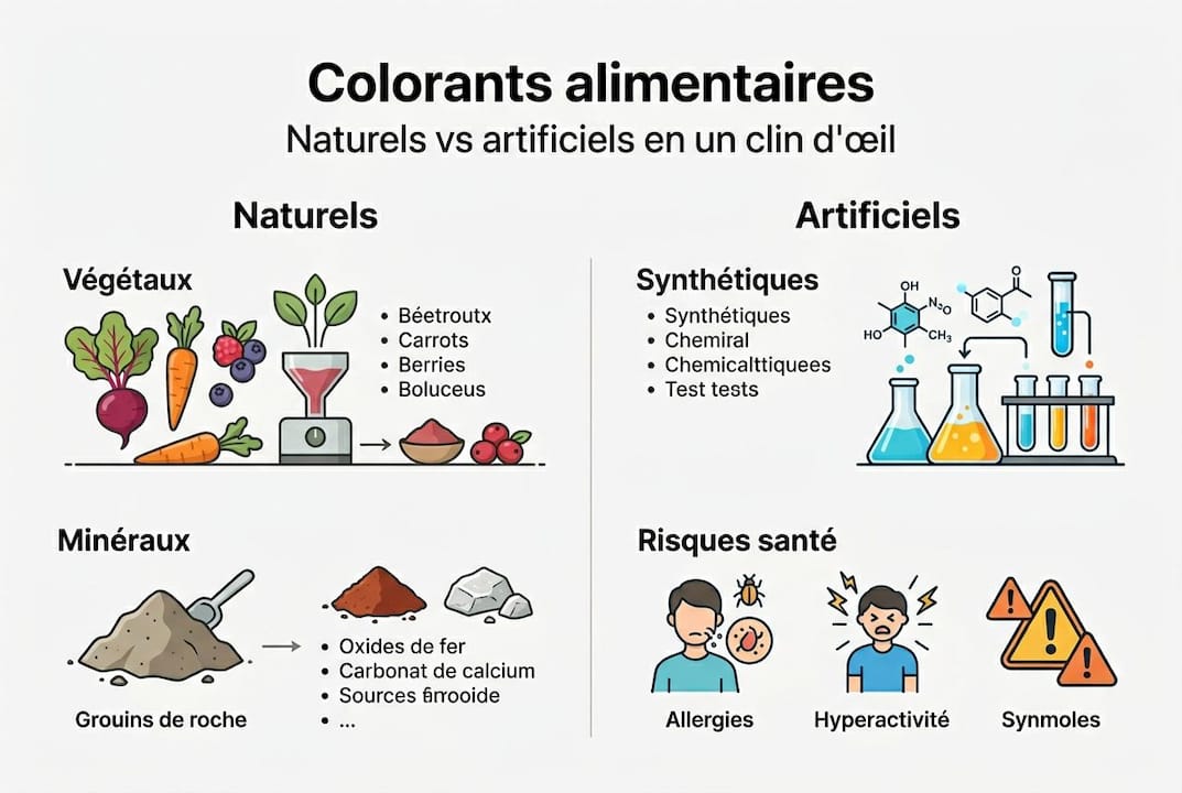 Tout savoir sur les colorants alimentaires : naturels ou synthétiques, comment les reconnaître ?