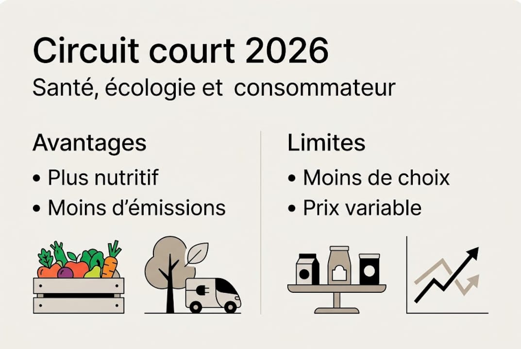 Infographie : les atouts et les freins des circuits courts