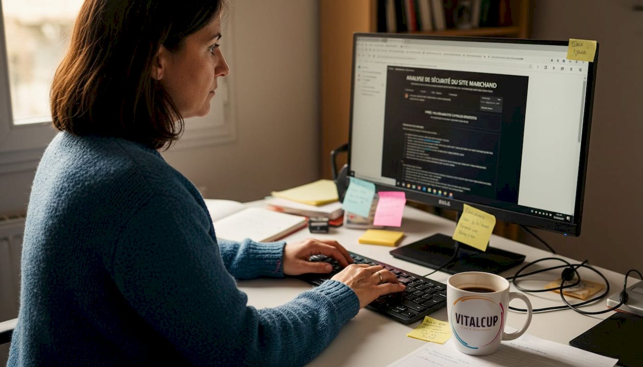 L'utilisateur s’assure que le paiement en ligne est sécurisé avant de finaliser sa transaction.