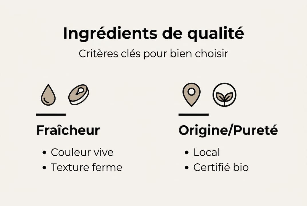 Infographie : les indispensables pour bien choisir ses ingrédients