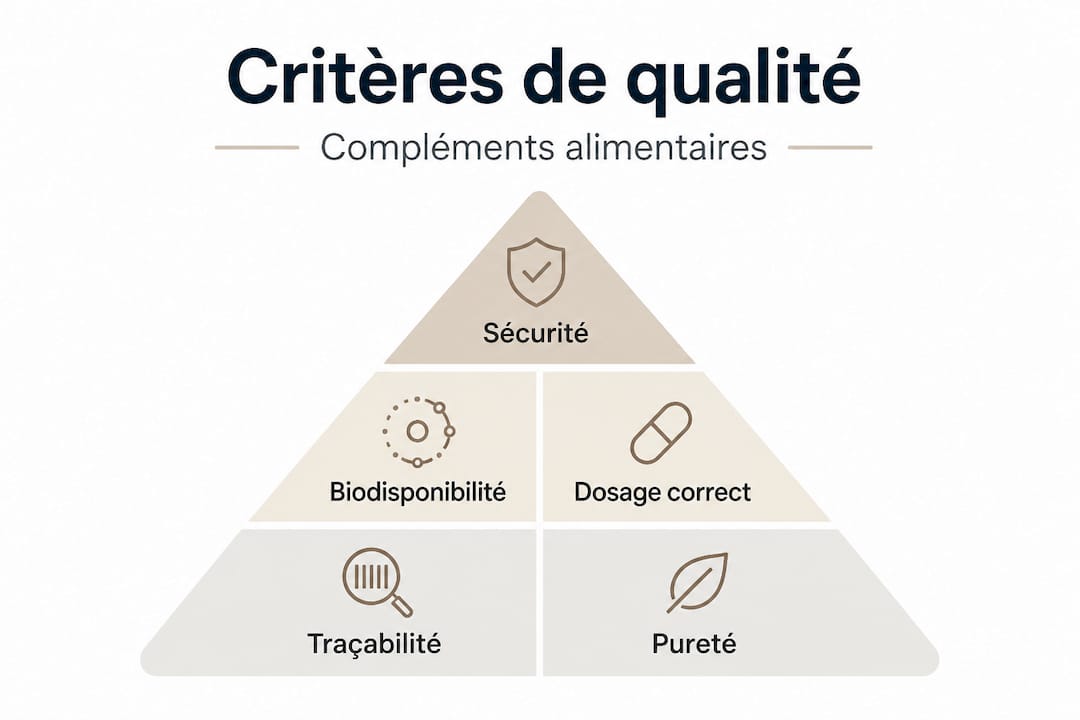 La pyramide des critères de qualité des ingrédients