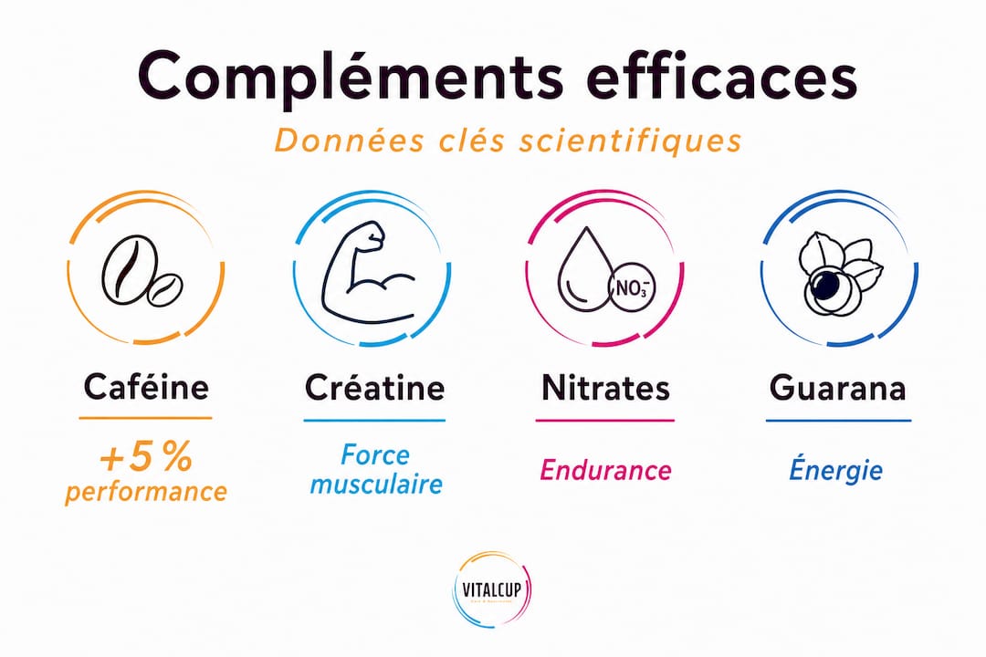 Infographie : quels compléments alimentaires sont vraiment efficaces pour le sport ?