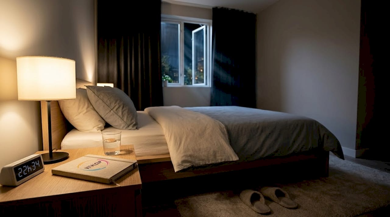 Chambre aménagée pour favoriser un sommeil profond et réparateur