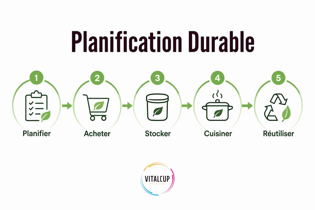 Infographie : les clés pour organiser des repas durables au quotidien