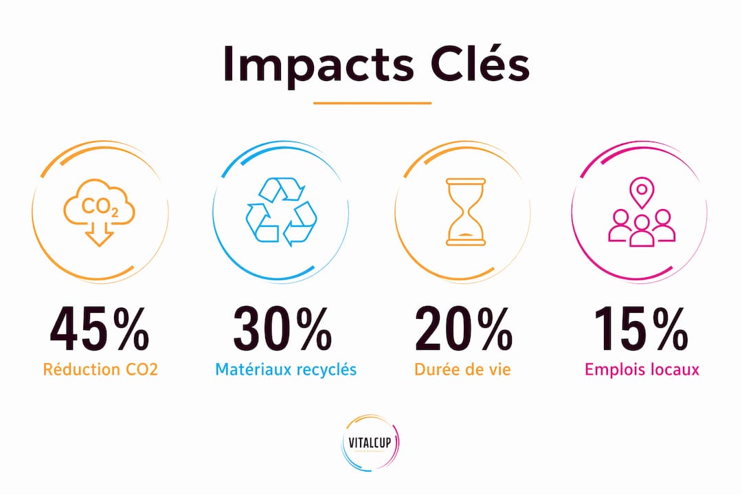 Infographie : les principaux enjeux et bénéfices d'une production respectueuse de l'environnement