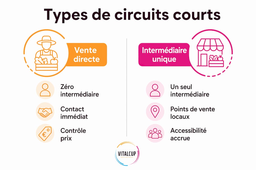 Infographie : panorama des différents modèles de circuits courts