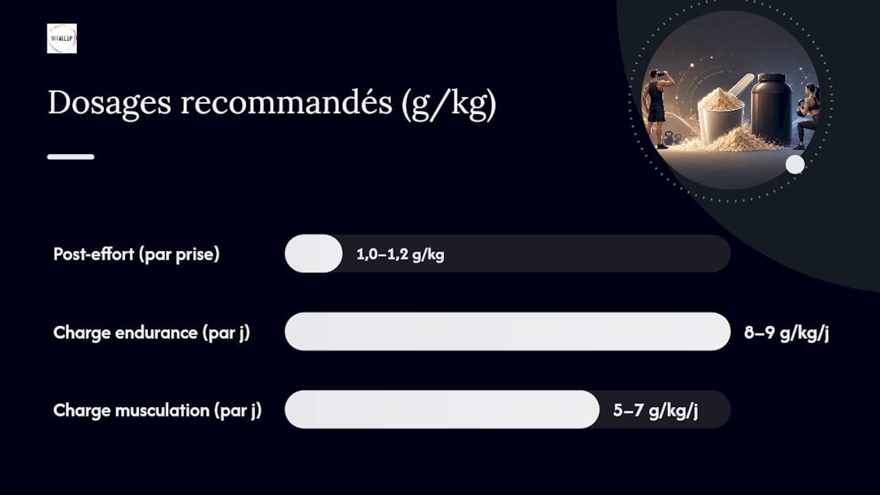 Que dit la recherche sur les dosages pour resynthétiser le glycogène ? — overview diagram