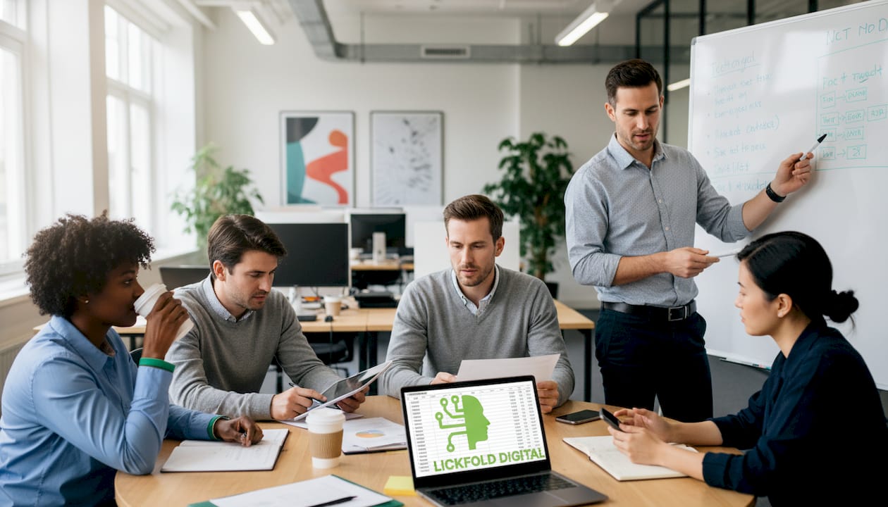 Diverse managers in business committee meeting