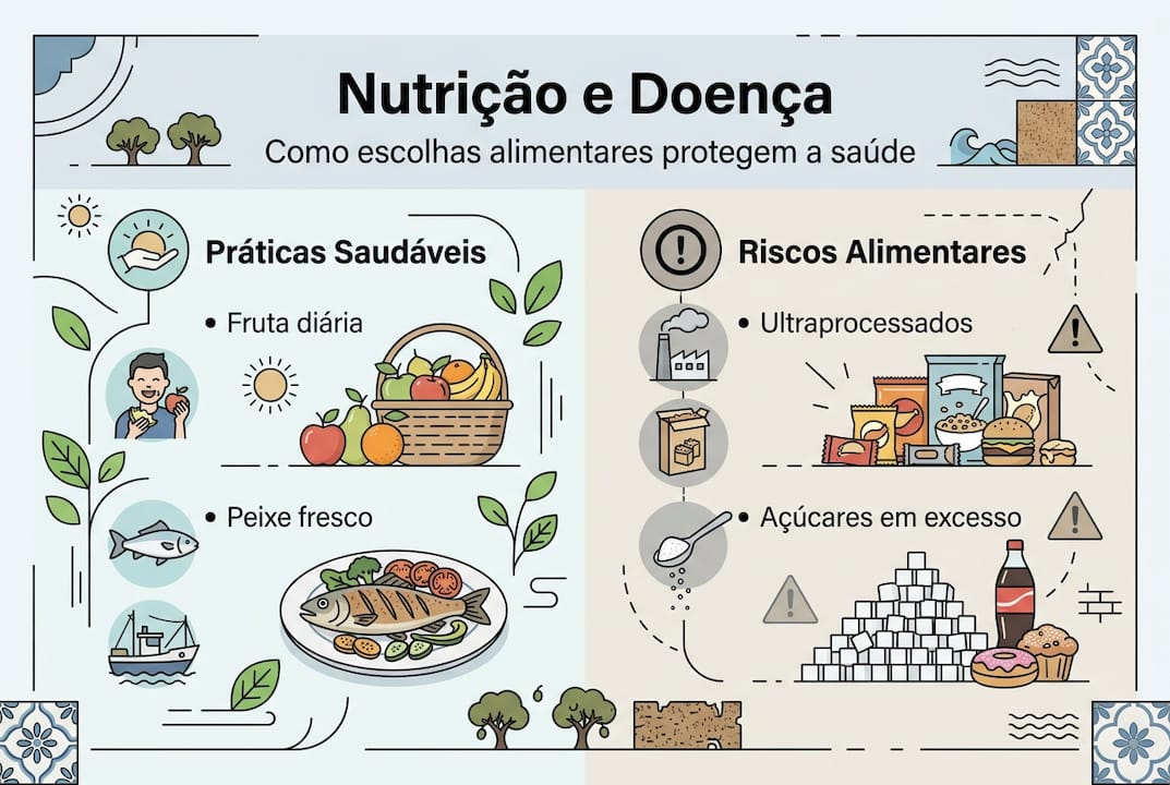 Infografia: Como os nossos hábitos alimentares influenciam a saúde