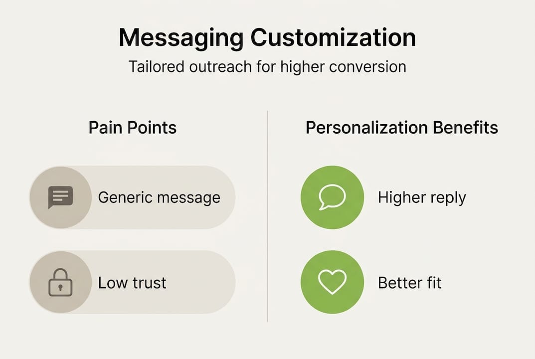 Infographic on messaging customization benefits
