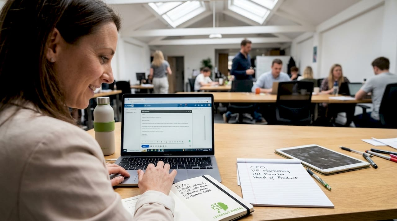 Professional drafts personalized outreach email