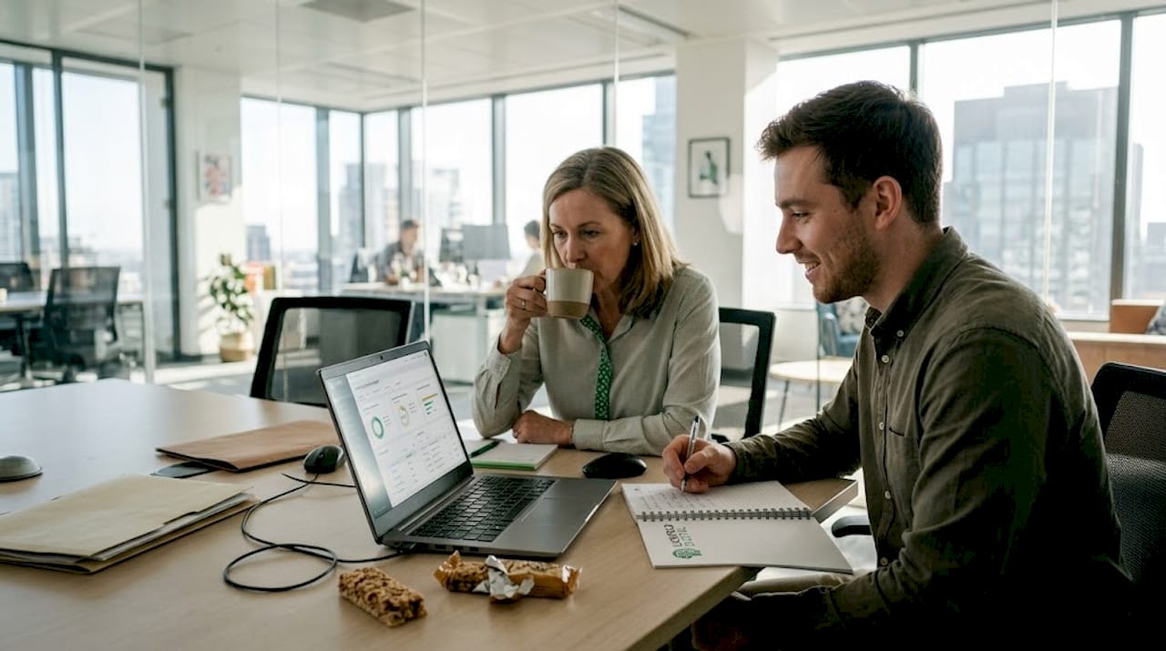 Sales team reviewing lead qualification dashboard