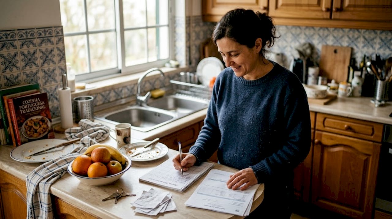 Profissional a tratar da organização dos documentos relacionados com nutrição.