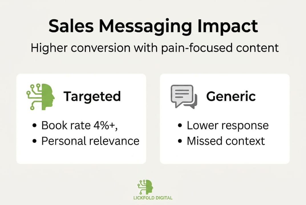 Infographic comparing targeted and generic messaging