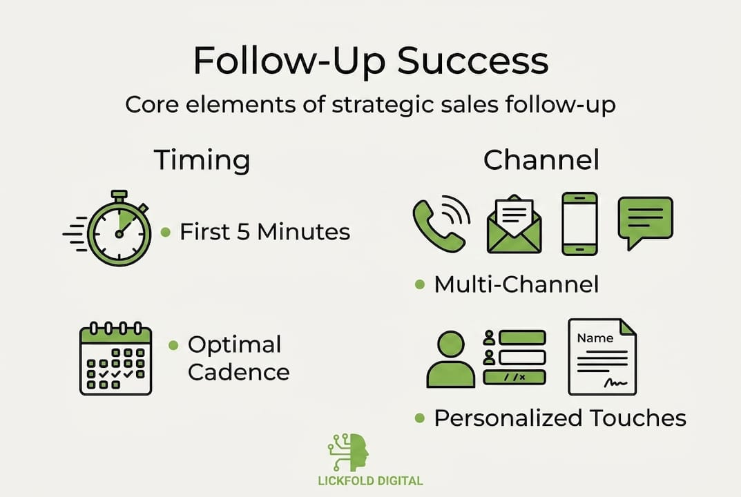 Infographic summarizes sales follow-up success factors