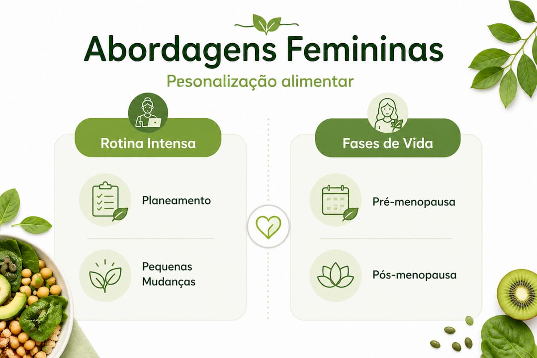 Infográfico mostra as diferentes formas de abordar a reeducação alimentar