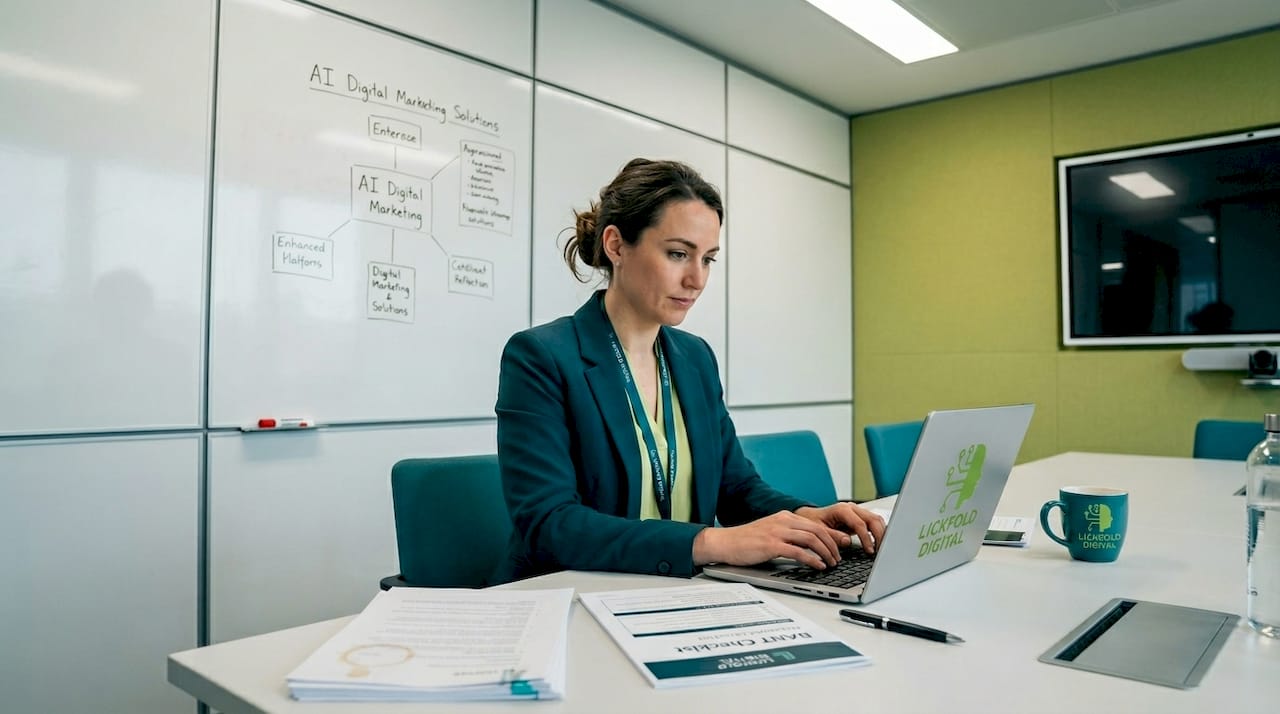 Marketing specialist referencing lead qualification checklist