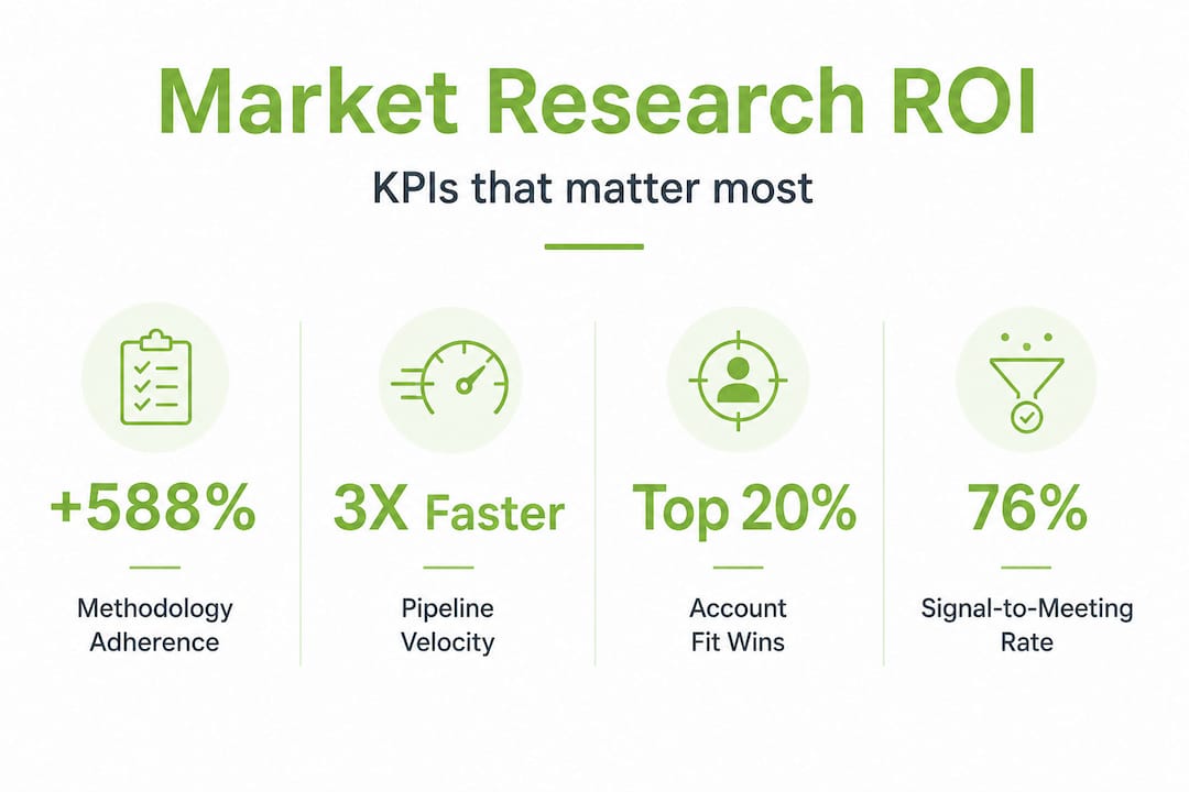 KPIs infographic comparing market research impact