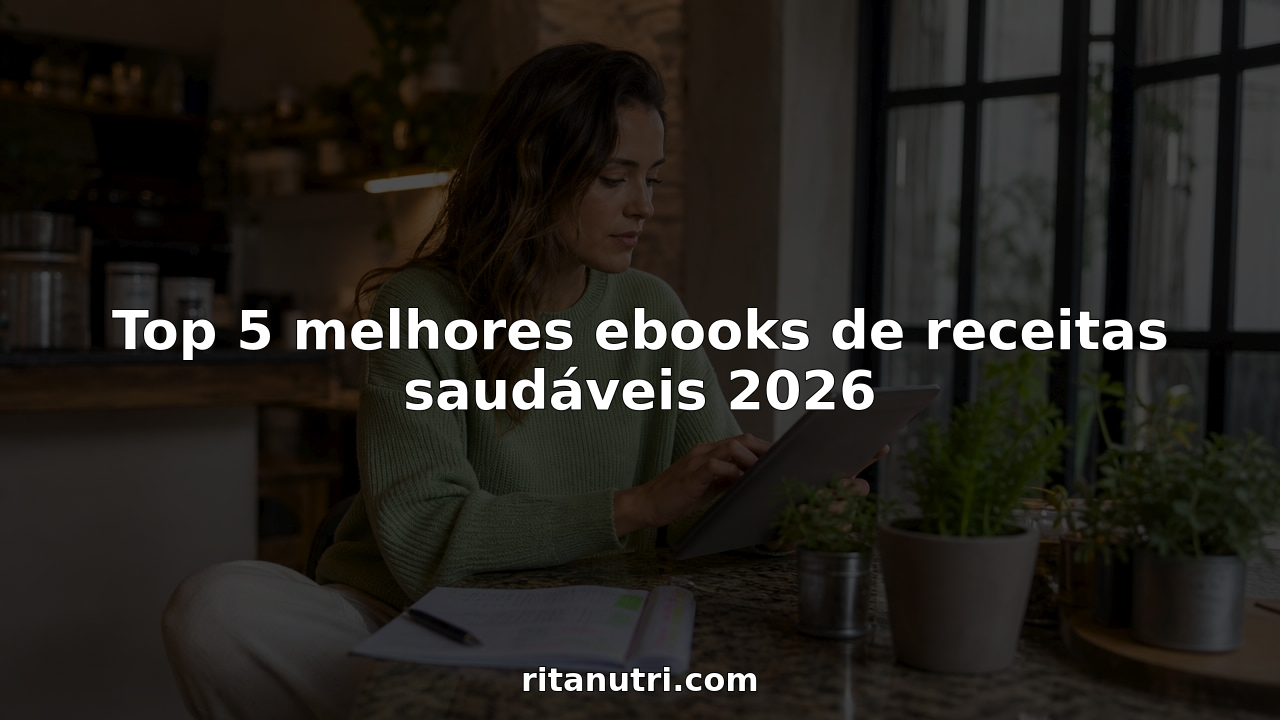 Top 5 melhores ebooks de receitas saudáveis 2026