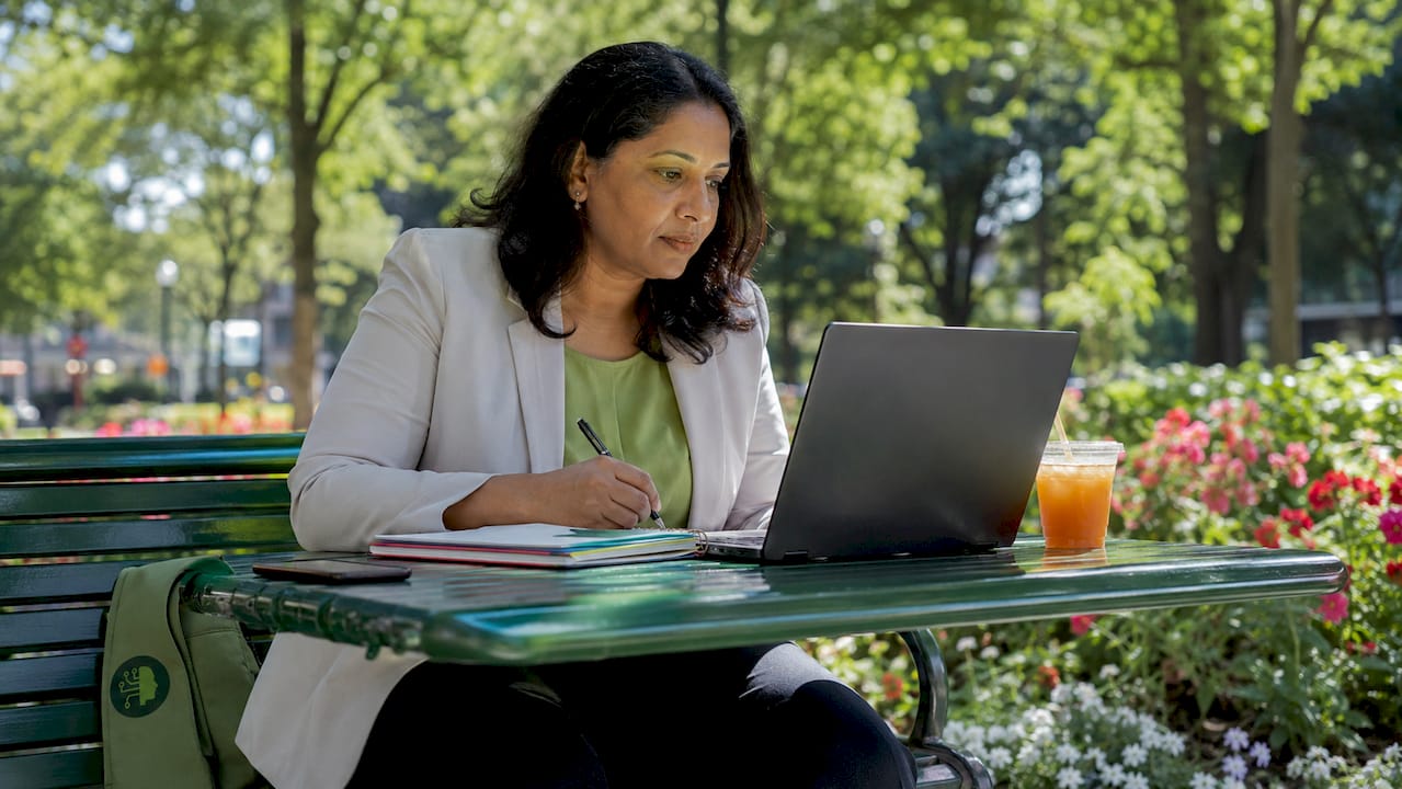 Woman in video call discussing localization