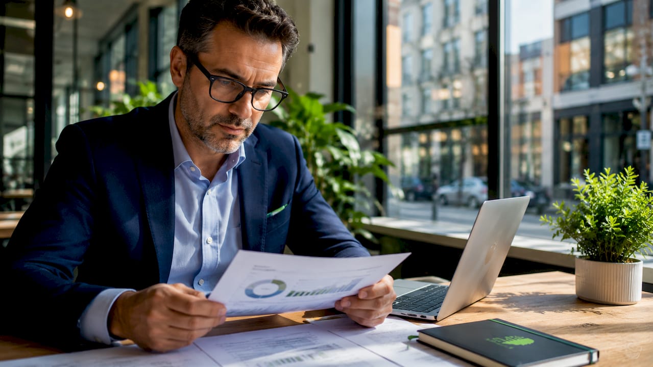 Agency sales director reviewing positioning strategy