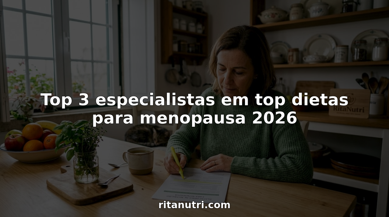 Top 3 especialistas em top dietas para menopausa 2026