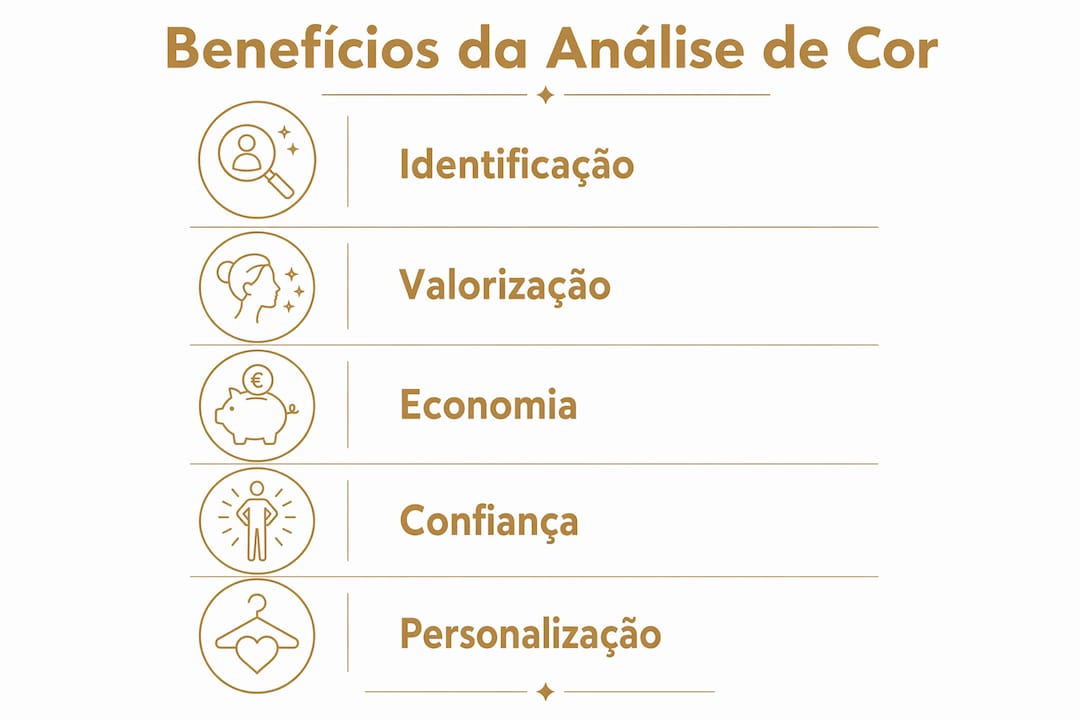 Infográfico: Vantagens de fazer uma análise de cores