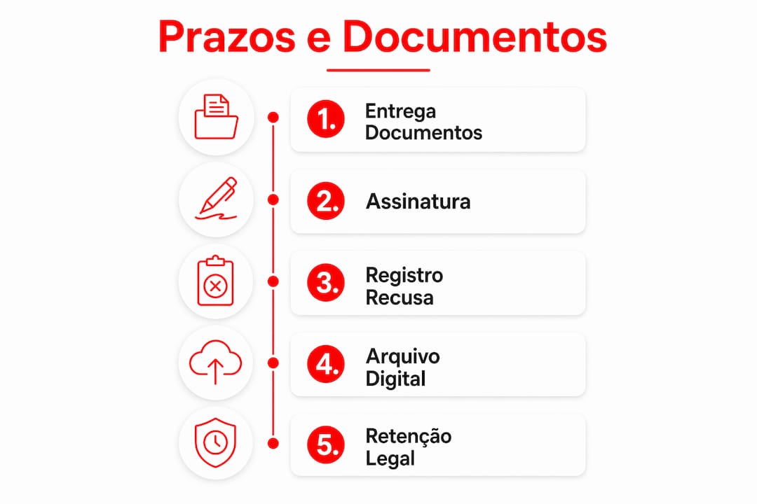 Infográfico: Como organizar seus documentos e ficar em dia com os prazos