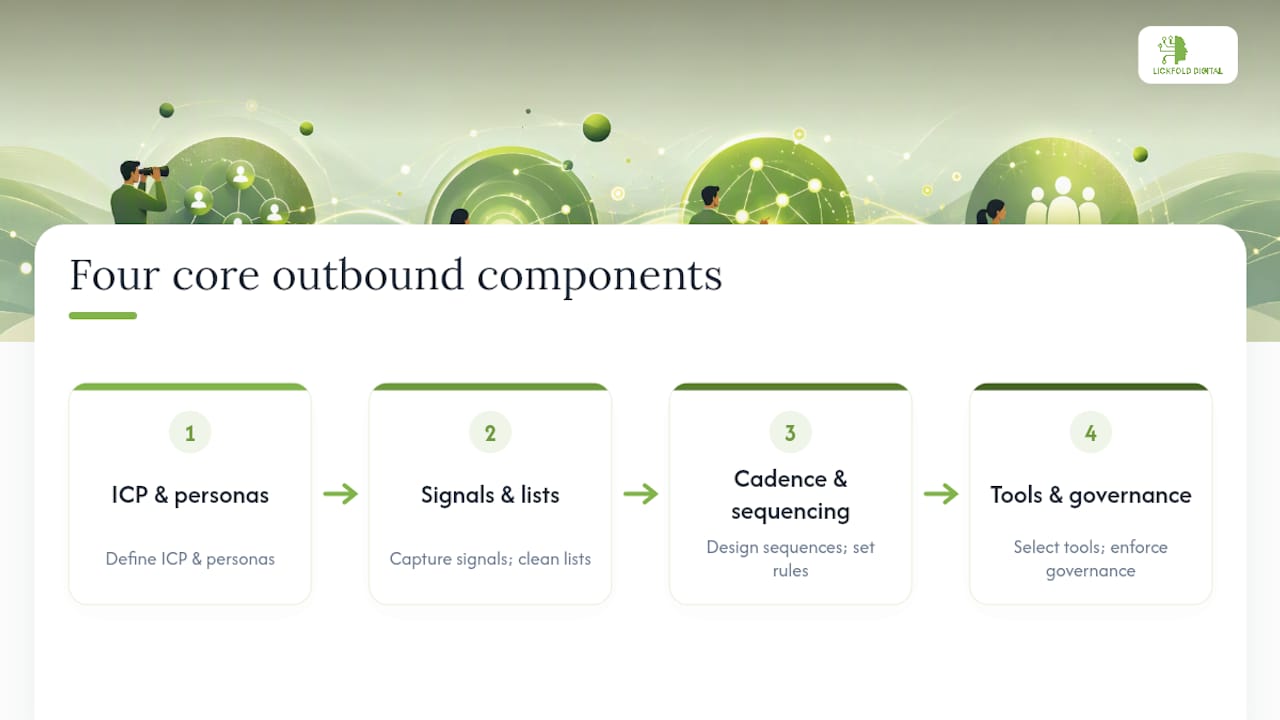 Diagram of four core outbound components
