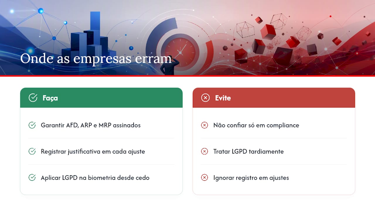 Onde as empresas mais erram na prática — overview diagram