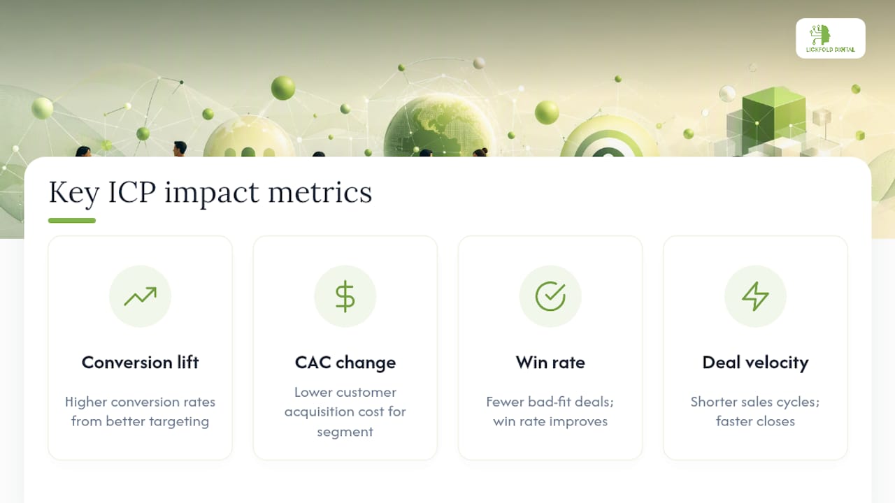 Diagram showing ICP impact metrics