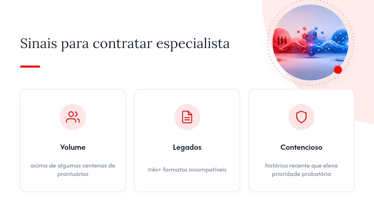 Três critérios para contratar um especialista em documentação