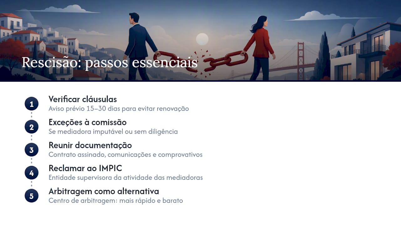 Processo de rescisão e reclamação contratual