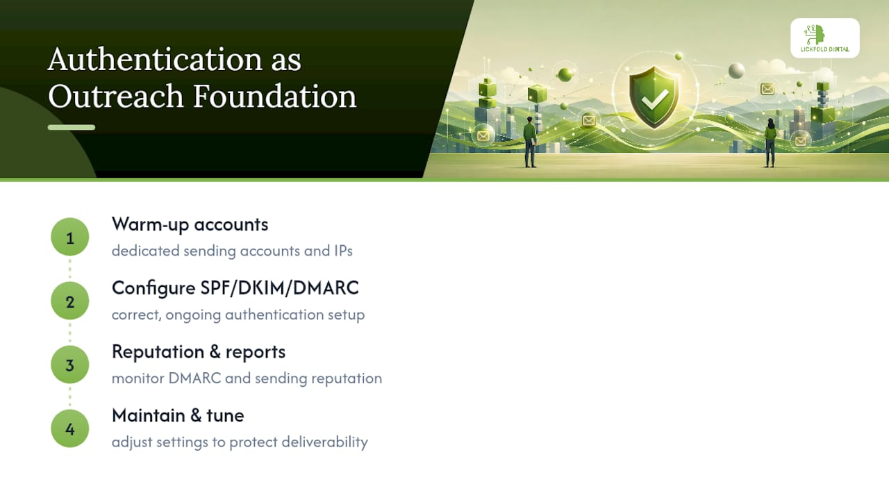 Lickfold's Take on Authentication as an Outreach Foundation — overview diagram