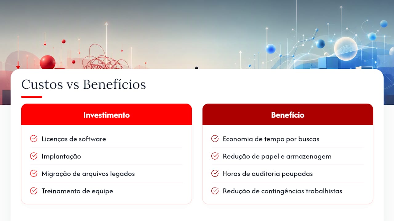 O que incluir no cálculo do ROI: custos e benefícios mensuráveis — overview diagram