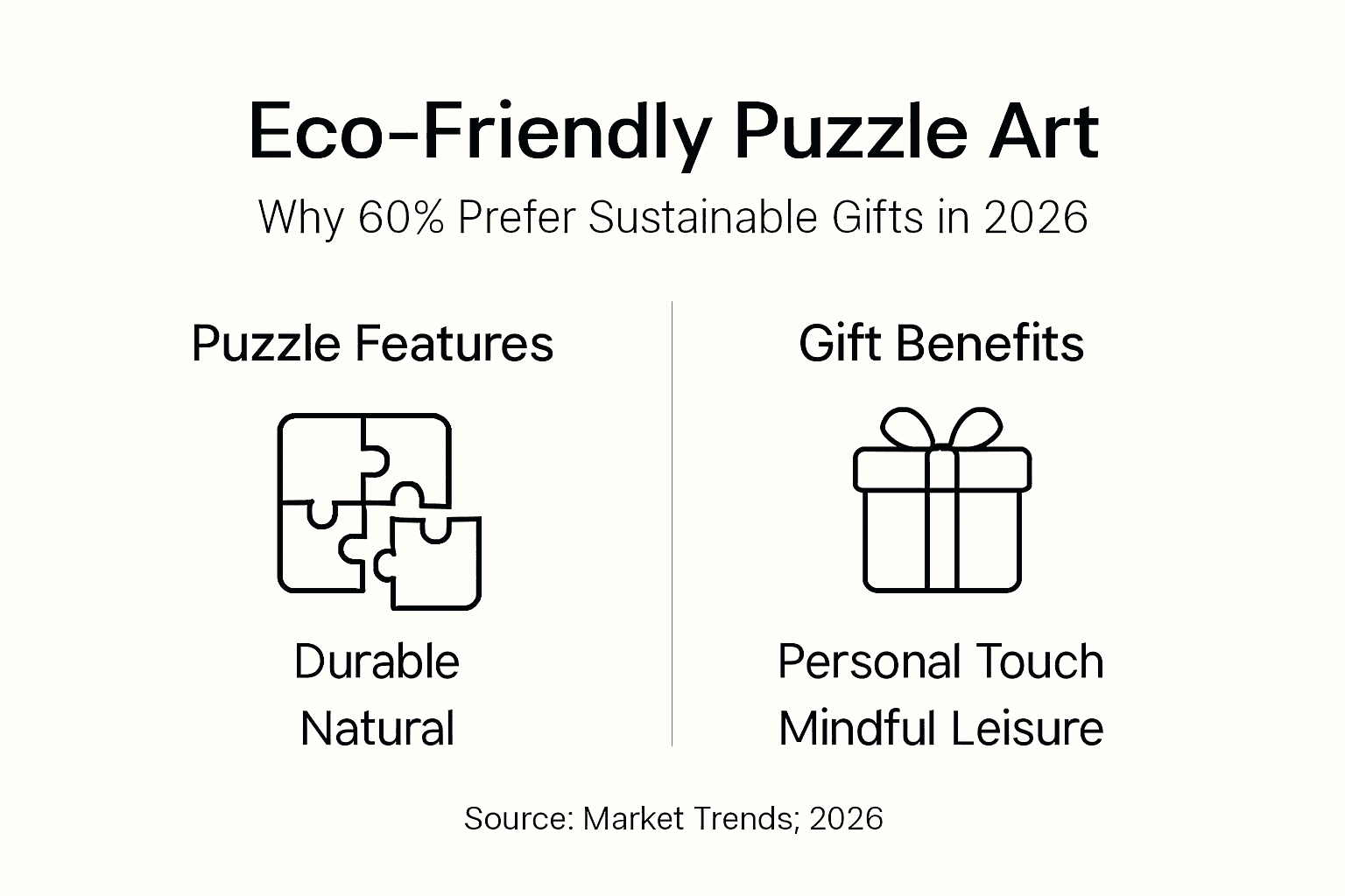 Infográfico comparando os benefícios dos quebra-cabeças ecológicos