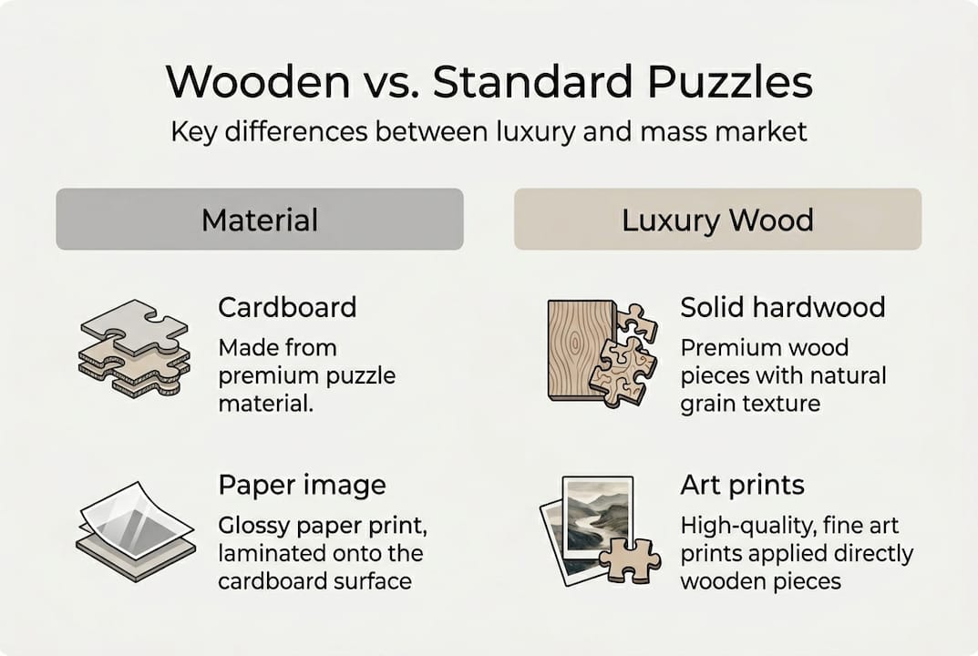 Infografika porovnávající funkce luxusních a standardních skládaček