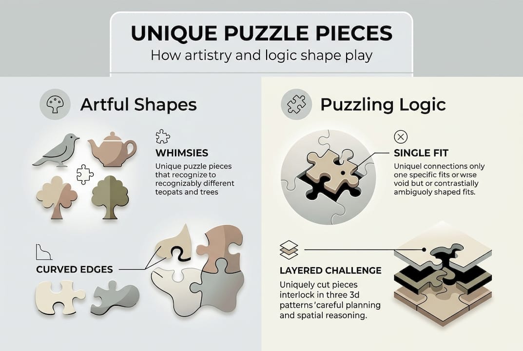 Infografika, ki pojasnjuje edinstvene prednosti sestavnih delčkov