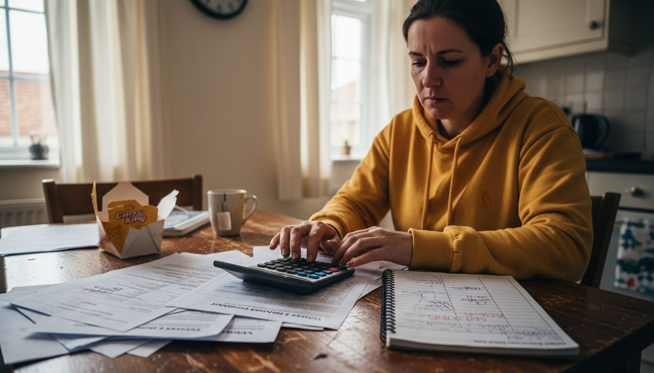 Woman calculating car finance claim deadline