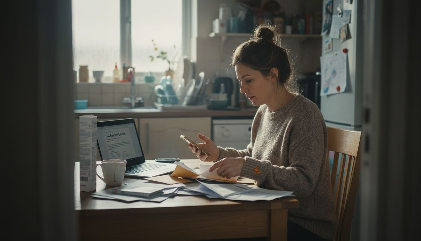 Woman reviewing FCA car finance documents