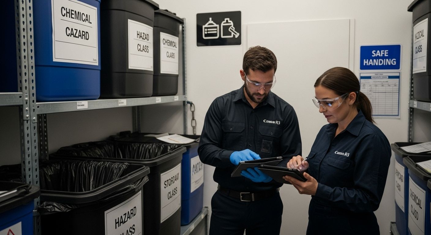 safe handling chemical waste