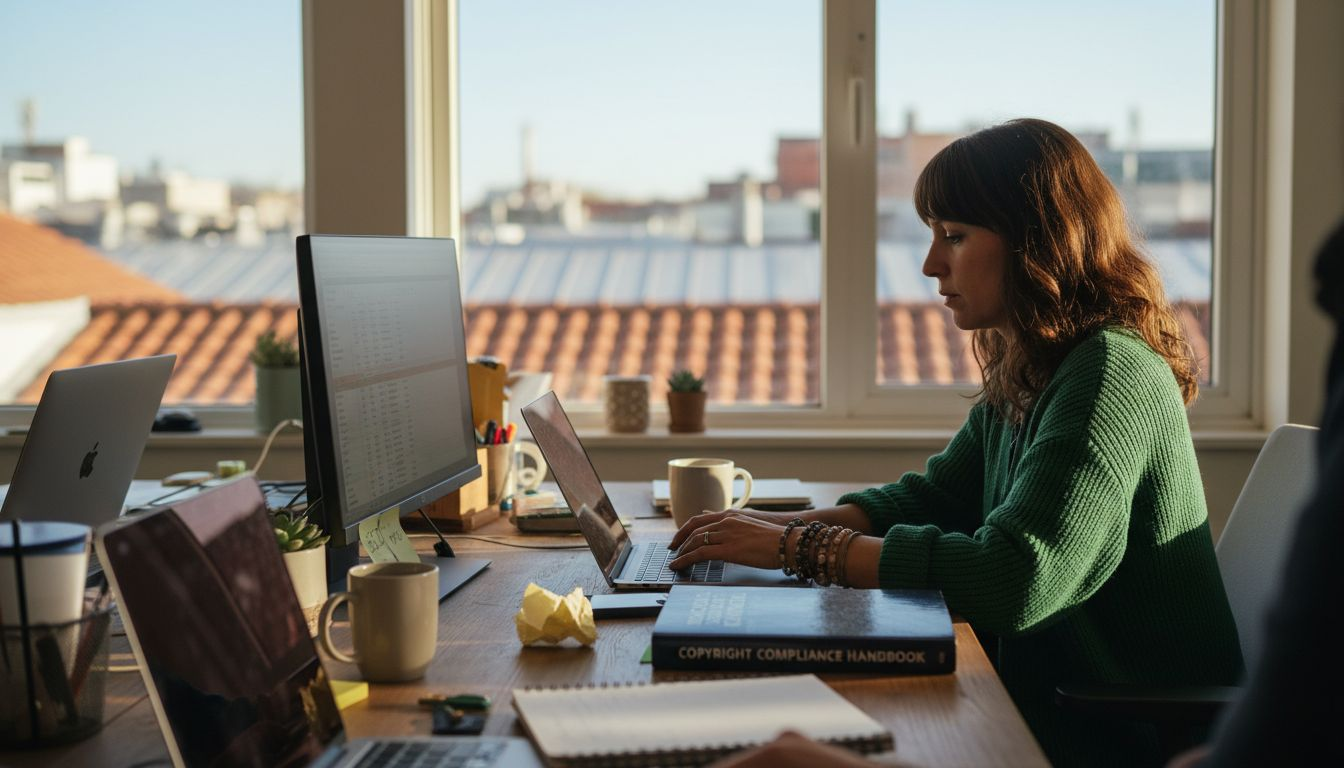 Content specialist types AI-driven descriptions