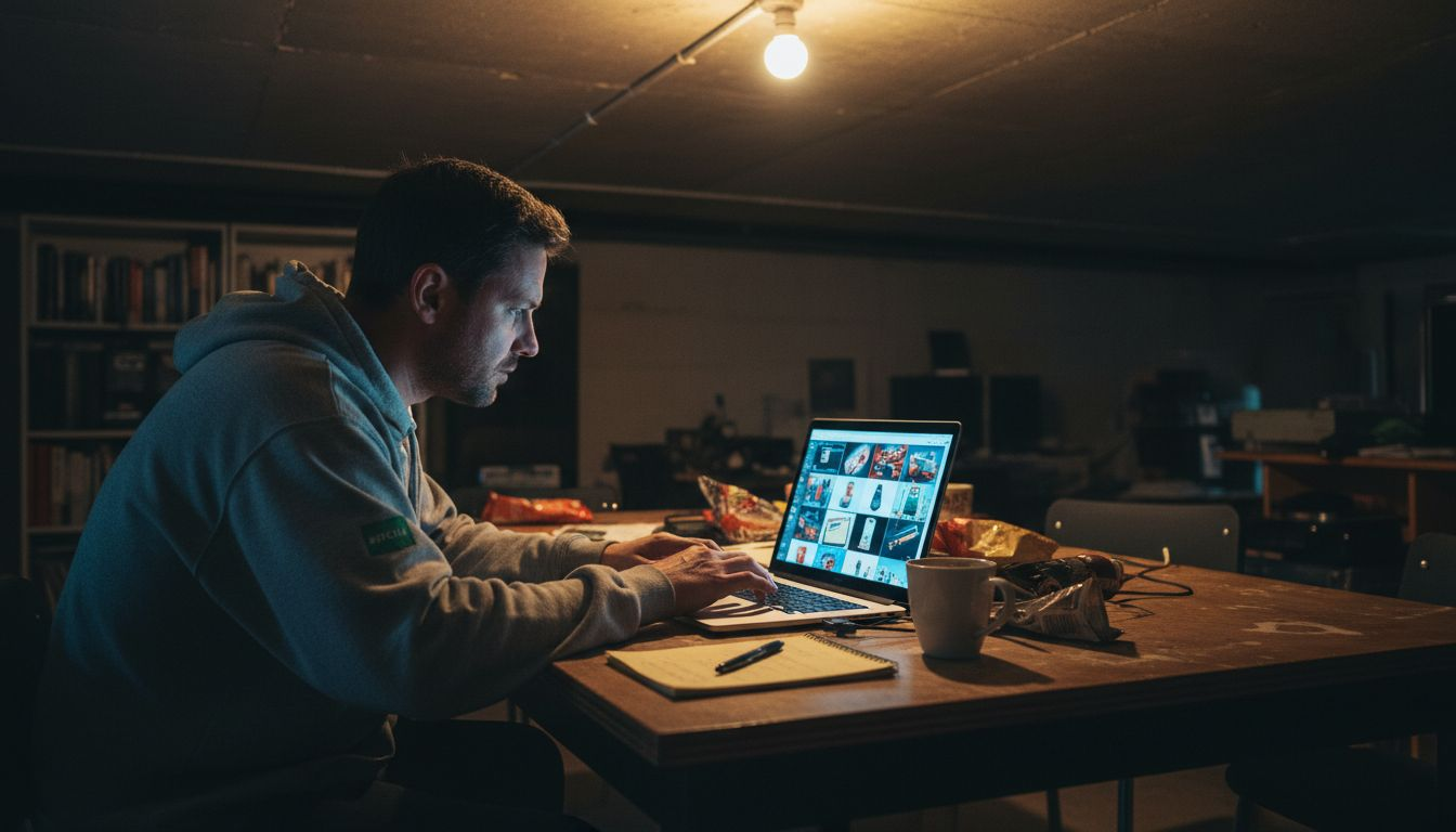 Designer reviews AI-generated product images